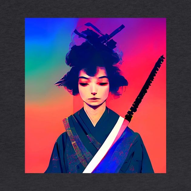 Samurai Girl 1 by Edongski303 Teepublic Merch